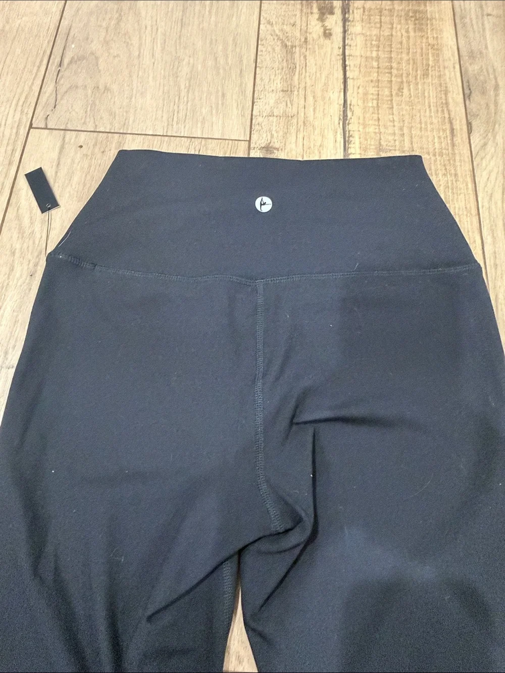 90 Degree By Reflex Black Leggings and Tank Set with White Trim